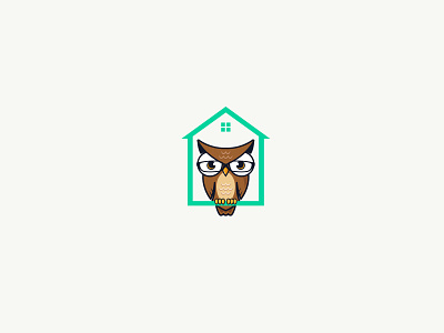 Wyze Realty branding design graphic design home icon iconis illustration logo owl realty smart vector wise