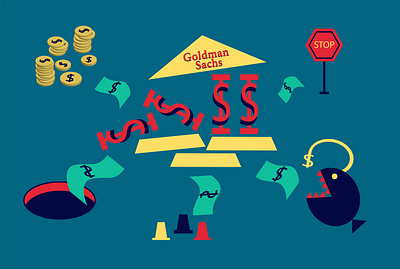 Goldman Sachs. Illustrations for Quartz magazine art design graphic design illustration vector