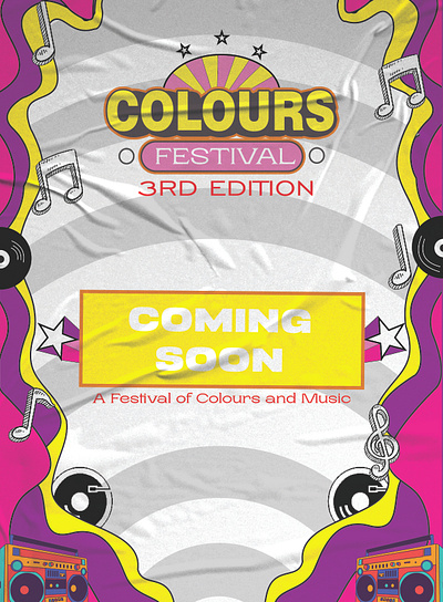 COLOURS FESTIVAL(Coming soon) design graphic design illustration