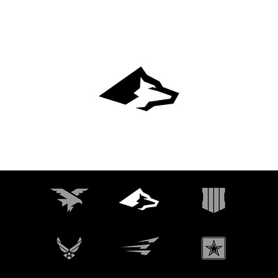 Dog/Wolf Logo branding design graphic design illustration mascot vector