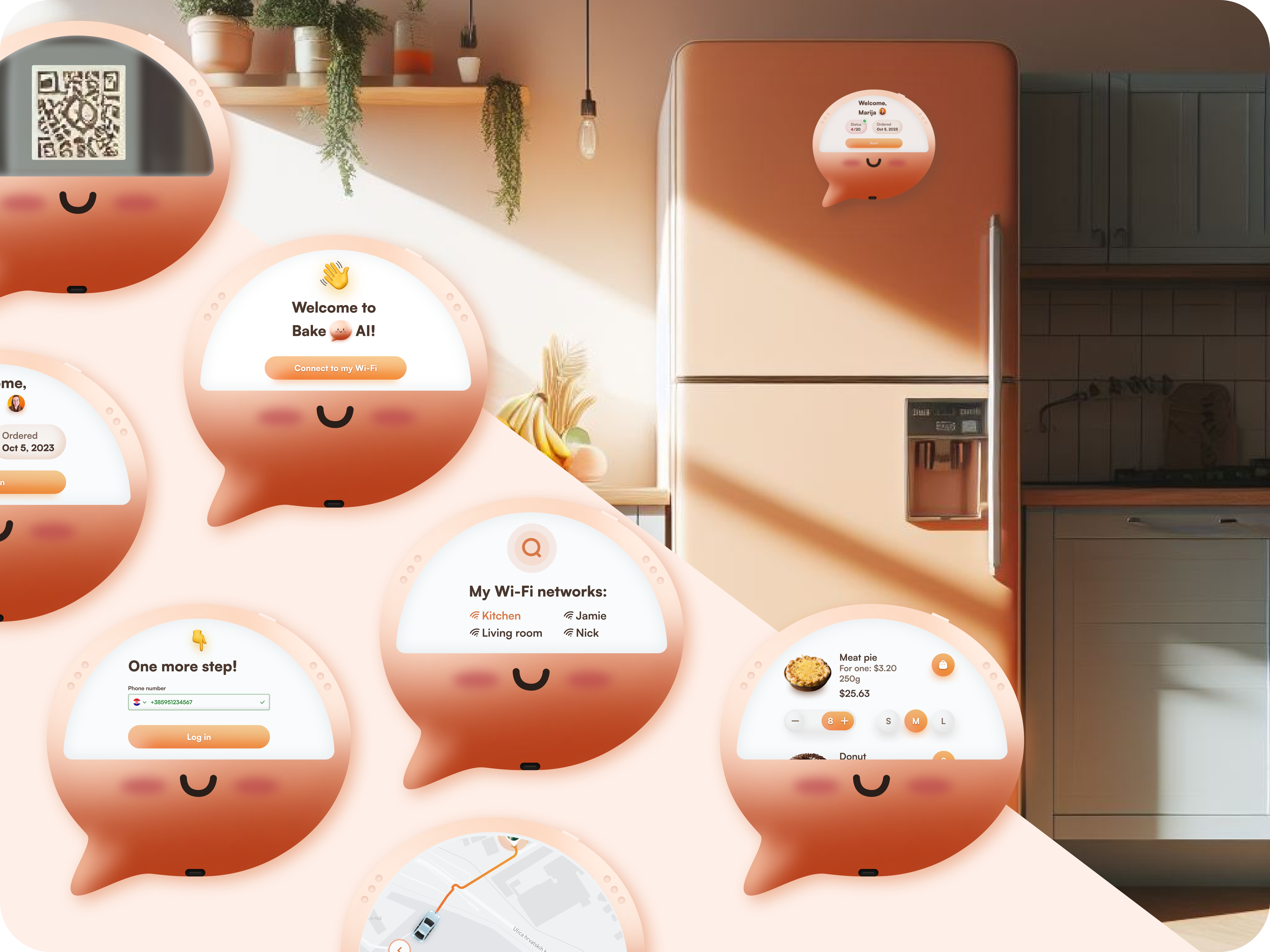 Exploratory case study project - Bake2AI 3d bakery design product smarthome ui ux