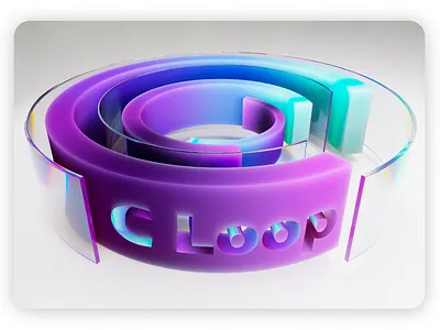 CLoop Logo Design 3d branding cinema4d design effect illustration logo music vst