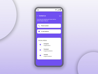 Contact Ui design dailyui design ui uidesign uidesigners ux