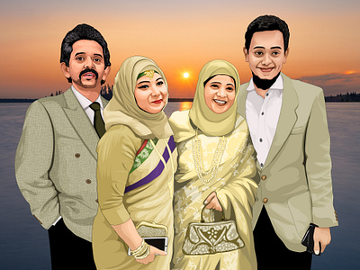 Family Harmony in Vector Art adobeillustrator artisticcreation artisticexpression digital art digitalcanvas dribbbleartist family family portrait familyart familybond familylove harmonyinart illustration illustrationart illustrationinspiration portrait illustration vector art vectorartwork vectorportrait visualartistry