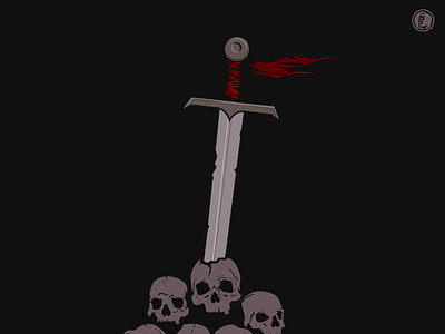 Fit for a King skulls sowrdotber sword vector
