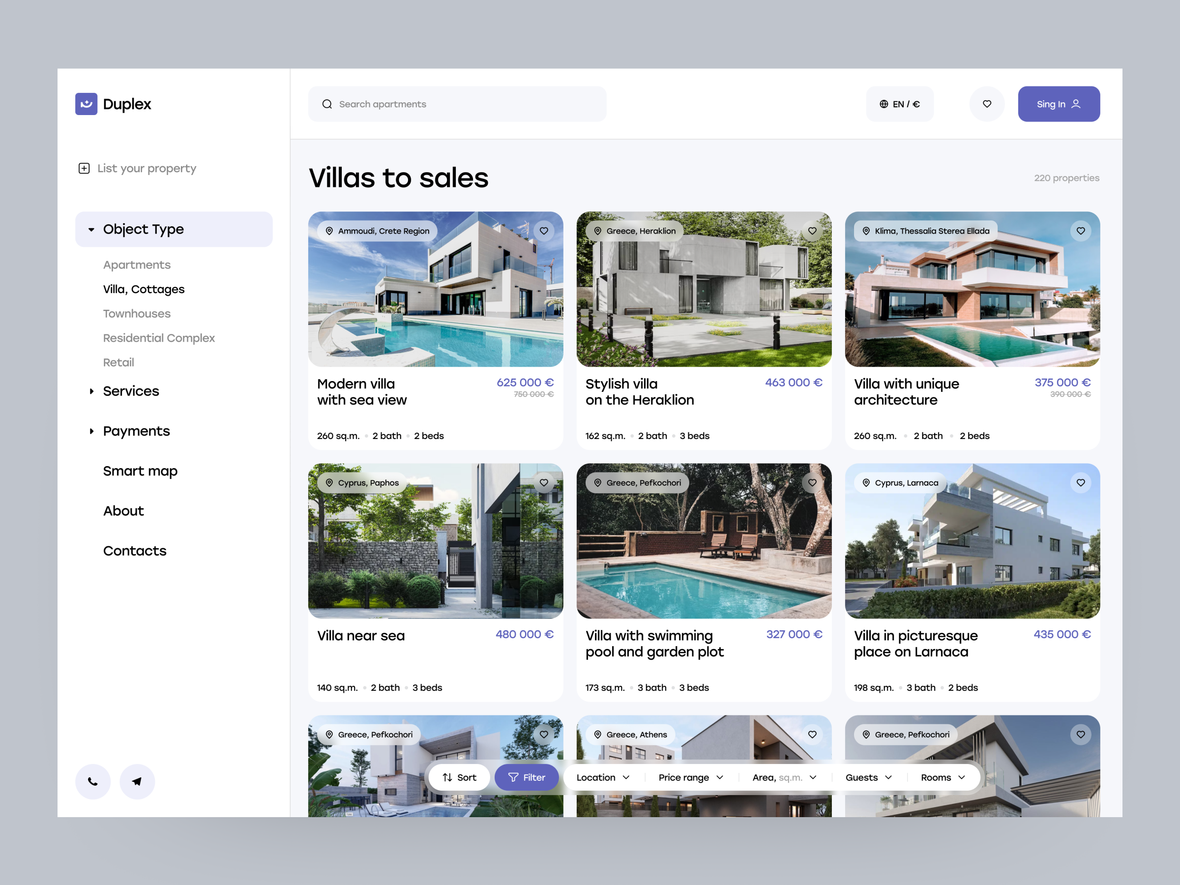 Duplex - rental booking website appartment architechture website booking booking app booking website business duplex house design housing landing page minimal project rent rental web web design website