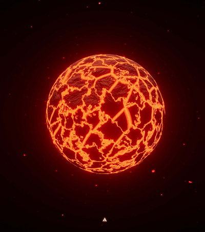 Burning Planet 3d 3d art 3d artwork artist blender digital art planet space