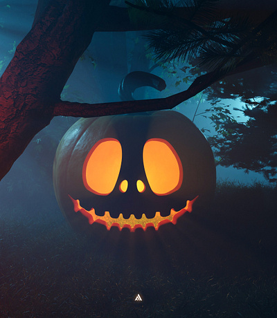 Halloween 3d 3d art 3d artwork artist blender digital art halloween pumpkin