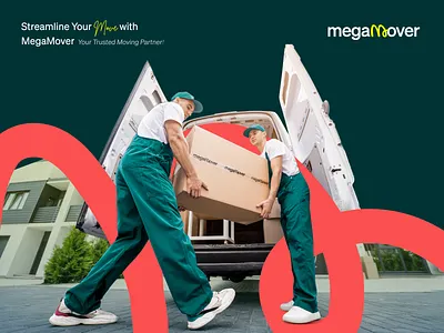 MegaMover - A logistics App Logo Branding app design company app development services brand identity codiant logo branding logo inspiration on demand apps software development ui ux development web design agency