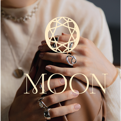 Moon Logo Design brand branding design dribbble illustration jewellry logo logodesign moon
