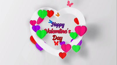 Valentine Day Motion Video 2d 3d animation artist behance branding creative cretive design graphic design graphicdesignui illustration logo motion motion graphics typography ui valentine day motion video