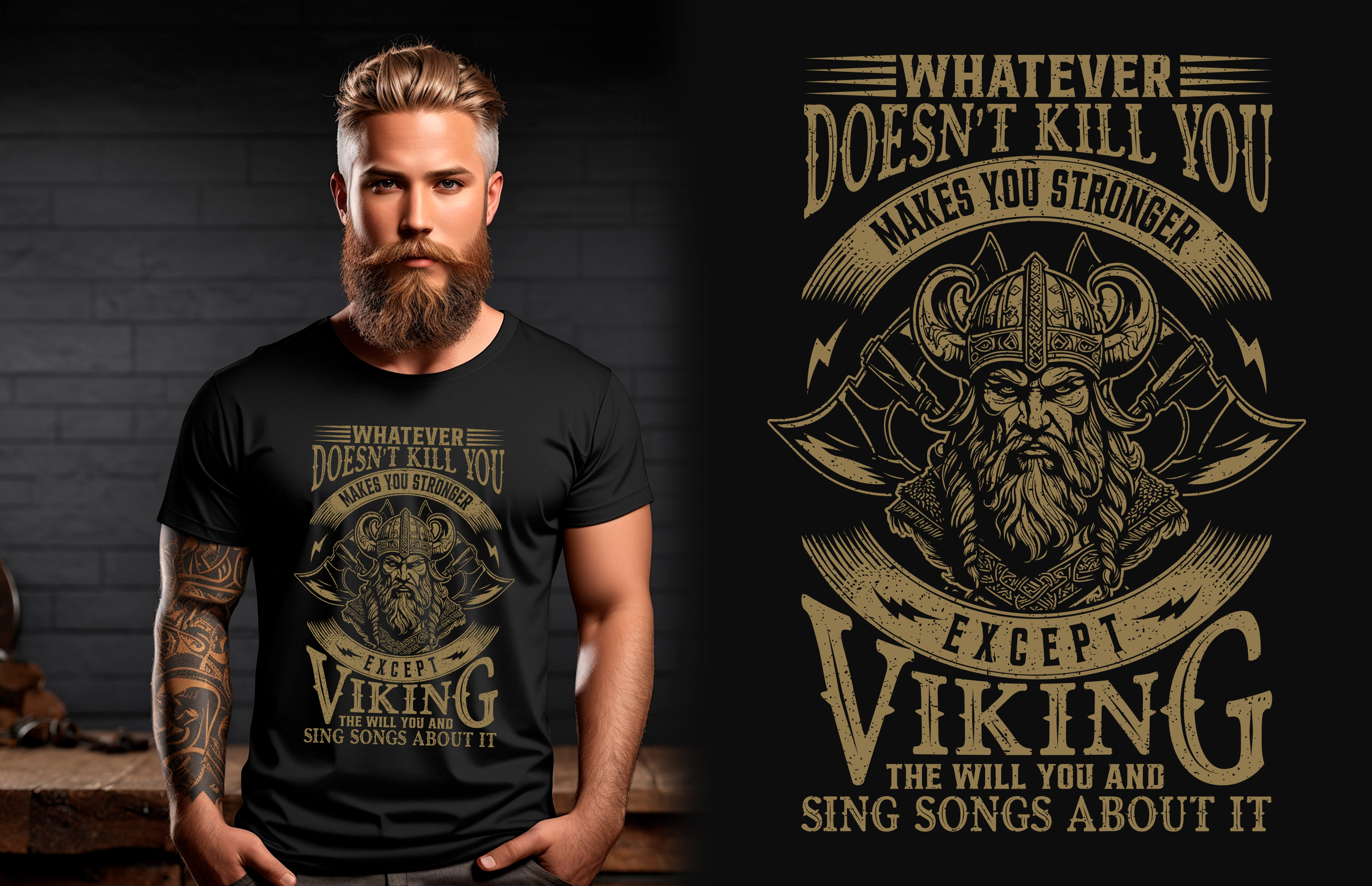 Viking T Shirt Design designs themes templates and downloadable