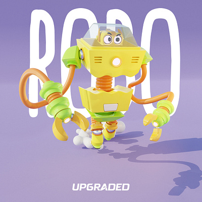 Robo-Upgraded! 3d animals animation cartoon character design funny robot