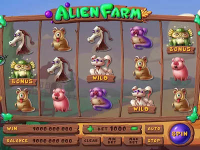 Premium 'Alien Farm' Slot — Breathtaking WIN Animation 3d alien alien themed animation bonus casinogames classicslot cosmic design cosmic themed design farm game animation game design graphic design logo mega win animation motion graphics slot design ui win animation