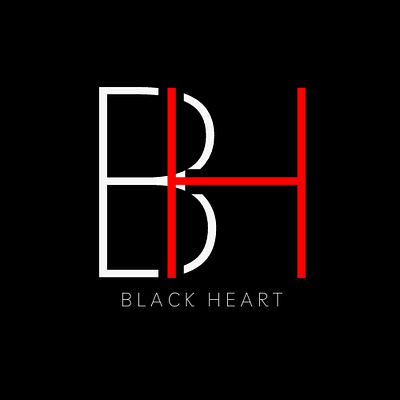 BH Brand Logo design company logo, Brand Name is Black Heart, art artist artwork background brand design branding branding design business business logo designer digital art dribbble graphic graphic design icon illustrator logo logo design motion graphics ui