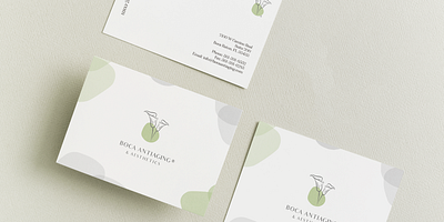 Boca Antiaging | Business Cards branding graphic design logo