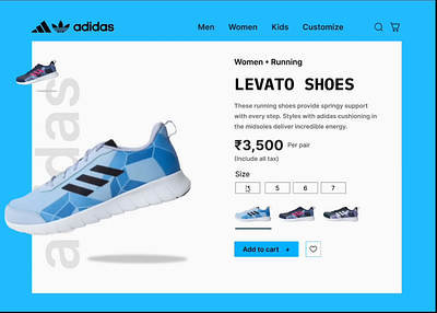 Adidas ui interactive website adidas figma interactive ui user experience user interface ux visual design