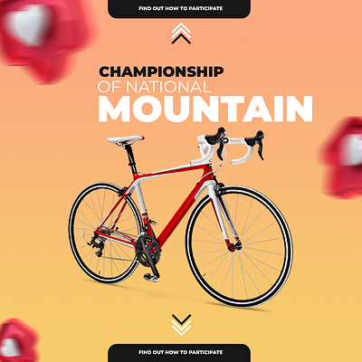 Mountain Bike Poster graphic design poster social media