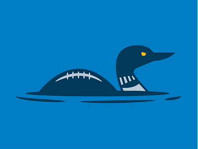 Loon Football branding duluth football harbor illustration logo loon minnesota sports