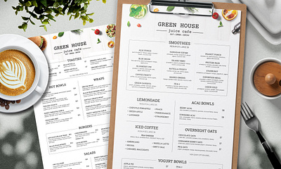 Design Modern Restaurant Menu digital menu food menu graphic design menu design restaurant menu