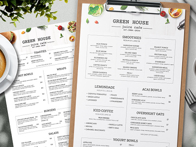 Design Modern Restaurant Menu digital menu food menu graphic design menu design restaurant menu