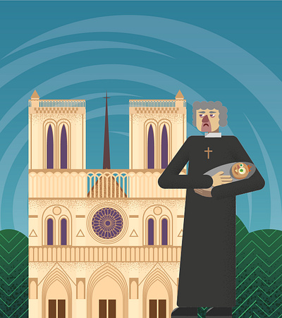 The bells of Notre Dame adobe adobe illustrator art book clod frollo illustration illustrator notre dame vector