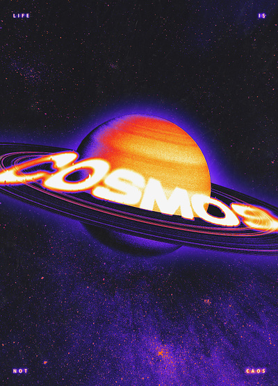 Cosmos cosmos galaxy gaussian blur gradient map graphic design illustration photoshop planet poster universe