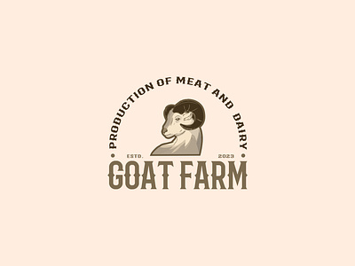 GOAT FARM LOGO farm farm logo goat goat farm goat farm logo goat logo graphic design