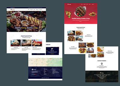 Restaurant Ui design de design graphic design ui ui design uiux ux design