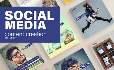 Socal Media Content creation - Efficity branding design digital facebook graphic design illustrator instagram marketing photoshop social media