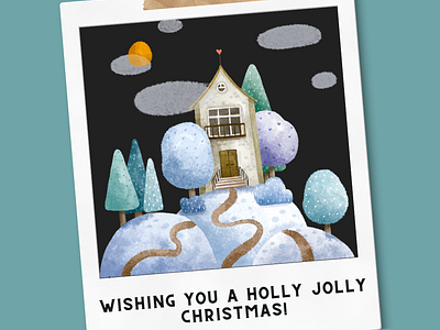 Christmas Postcard christmas graphic design holidays