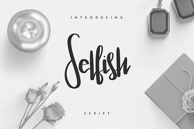 Selfish Script app branding design graphic design illustration logo typography ui ux vector