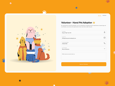 Daily UI: Day 1 - Register to become a volunteer dailyui event register sign up ui design web