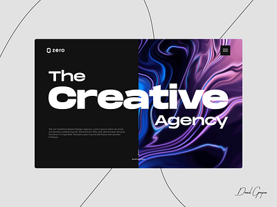 Zero - The Creative Agency agency website design graphic design graphics illustration logo ui uiux ux web web design zero