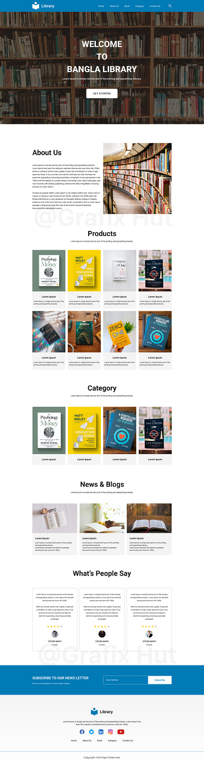 Library Website graphic design library ui library website library website design ui uiux ux
