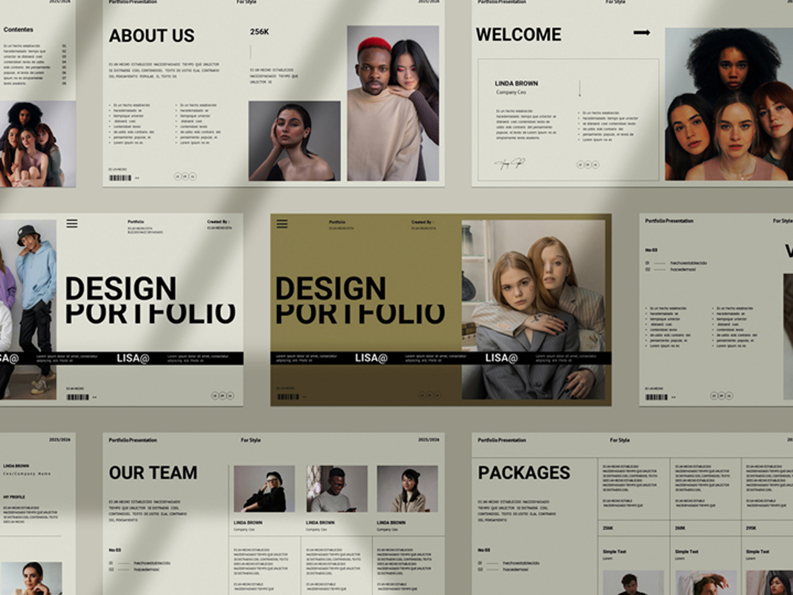 presentation portfolio design