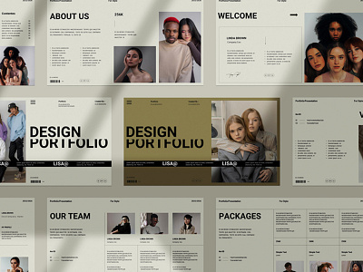 Design Portfolio Presentation Template studio presentation