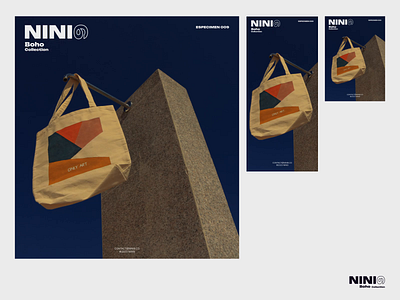 NINI9 - Branding for an upcoming project bags branding design digital digital design graphic design instagram logo motion photography typography
