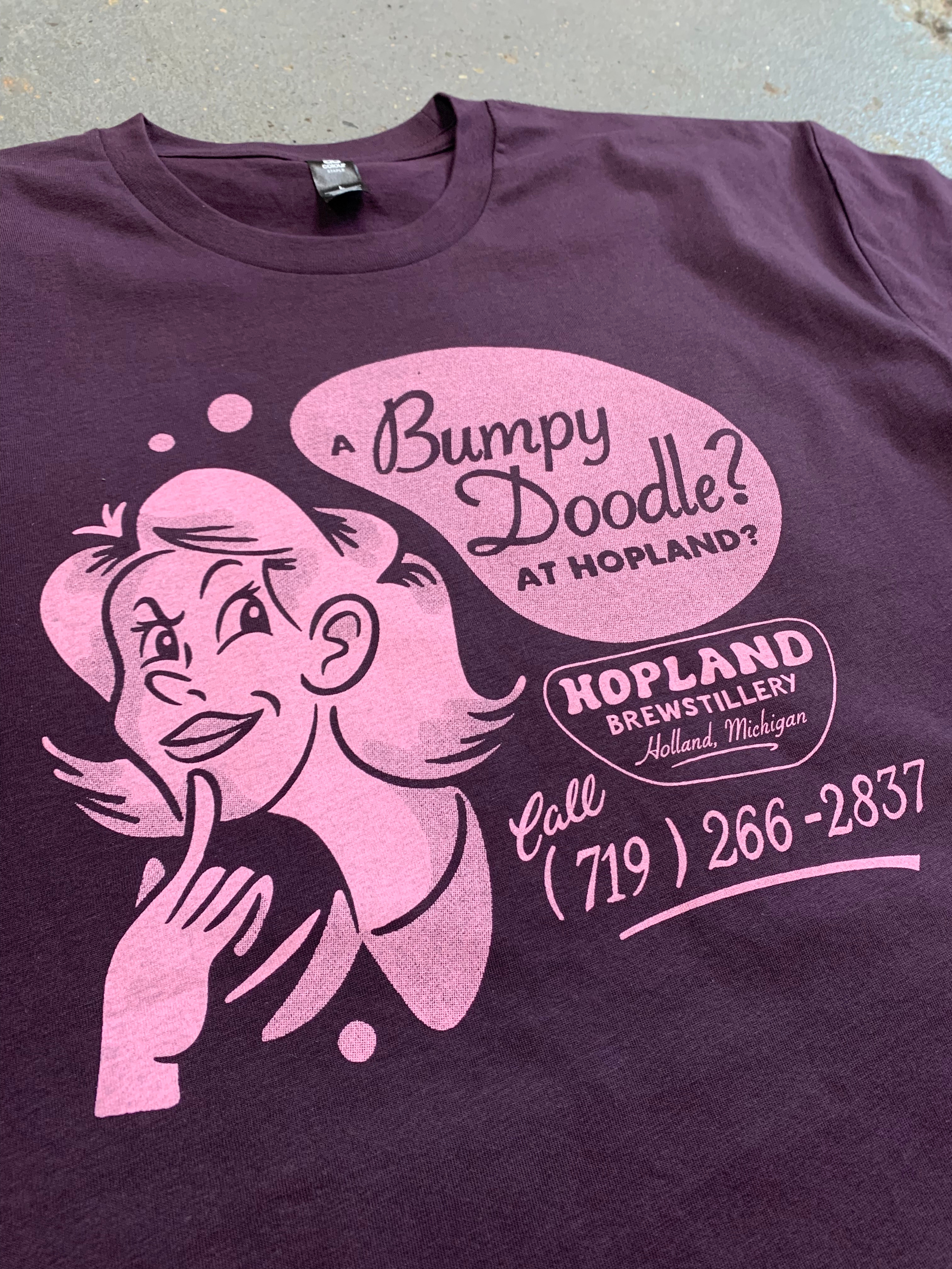 Bumpy Doodle advertisement beer brewery bumpy cartoon doodle illustration print screen tshirt vintage woman