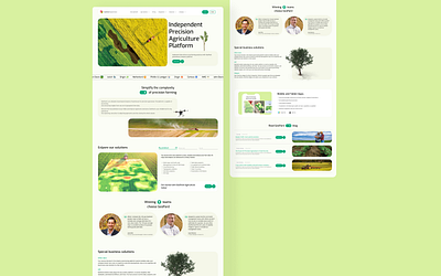 Smart agriculture website agriculture animation design eco farming illustration logo ui ux