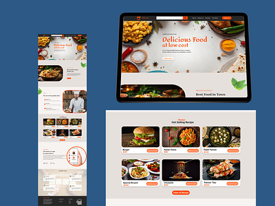 Website Design , Landing page design figma food website design landing page uiux design website design