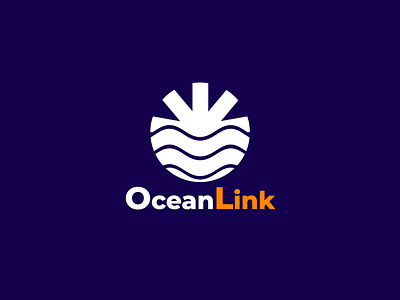 OceanLink brand logo design brand logo creative export logo logo logo design ocean logo