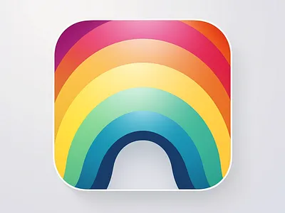 Rainbow Kit Icon 3d app branding consciousness design graphic design logo motion graphics superfuture ui