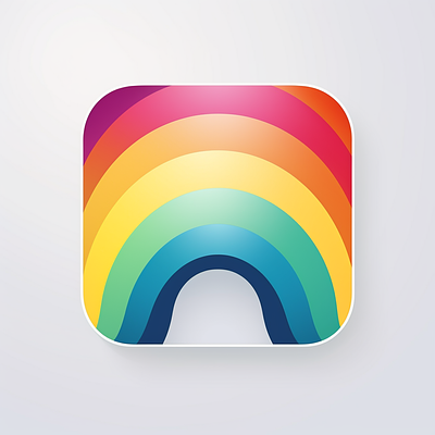 Rainbow Kit Icon 3d app branding consciousness design graphic design logo motion graphics superfuture ui