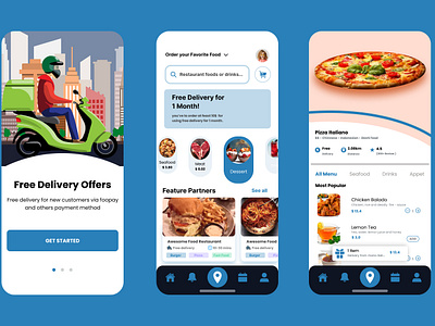 Food Delivery Mobile App Design app design delevari design figma food food design food uiux graphic design mobile app mobile design ui ui design uiux user experience user interface ux ux design