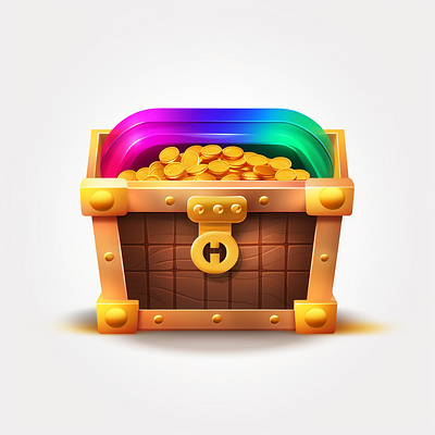 Rainbow Magic Chest Icon app branding consciousness design graphic design illustration logo superfuture ui