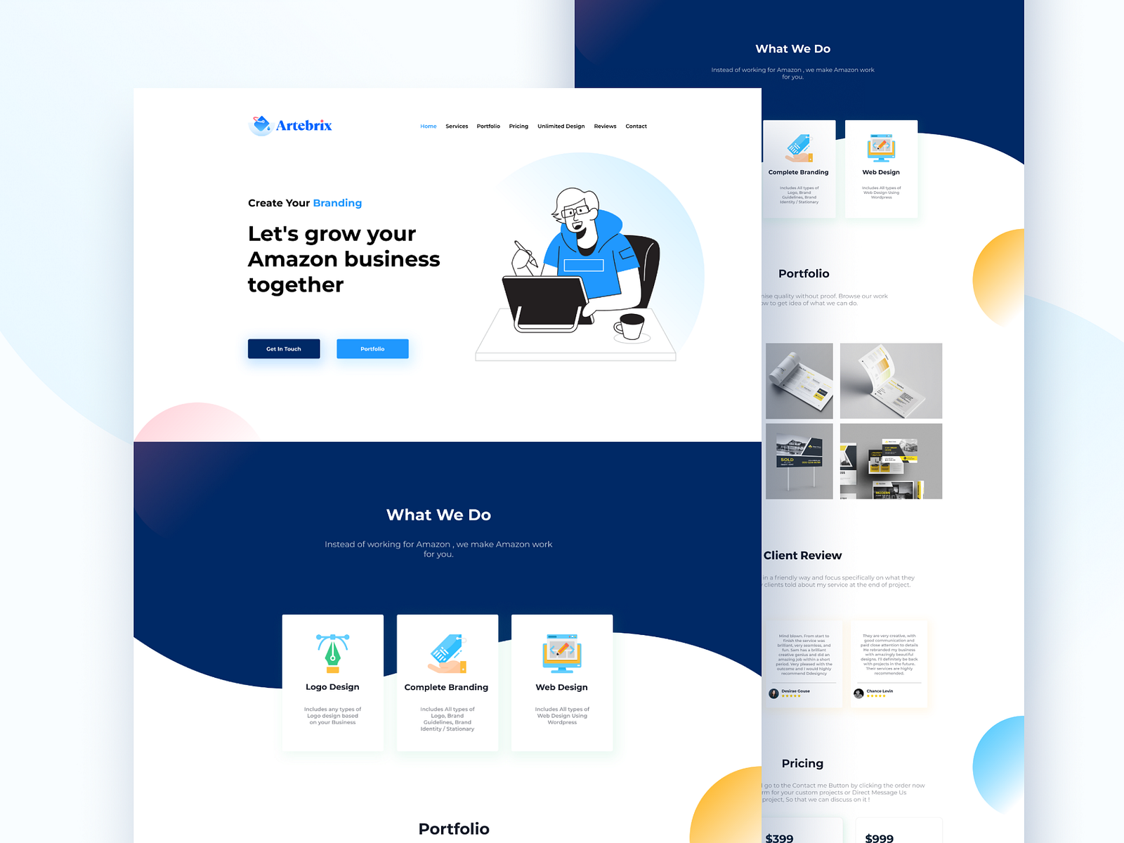 Artebrix Website User Interface Design Concept by Dm Akassh on Dribbble