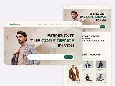 Fashion Mart - fashion and clothing branding graphic design ui