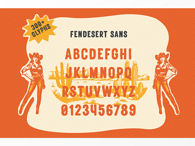 Fendesert Sans Glyphs cowboy