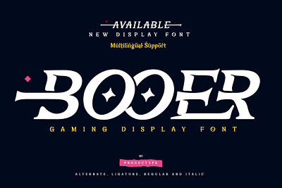 BOOER – Display Font tournament